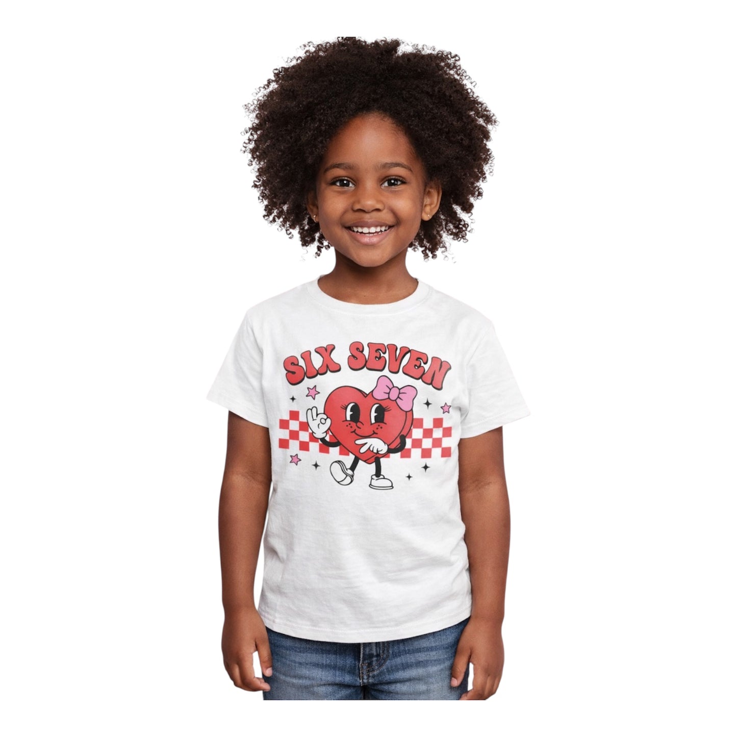 Six Seven Kids Valentine T-Shirt Set – Boy & Girl Matching Graphic Tees