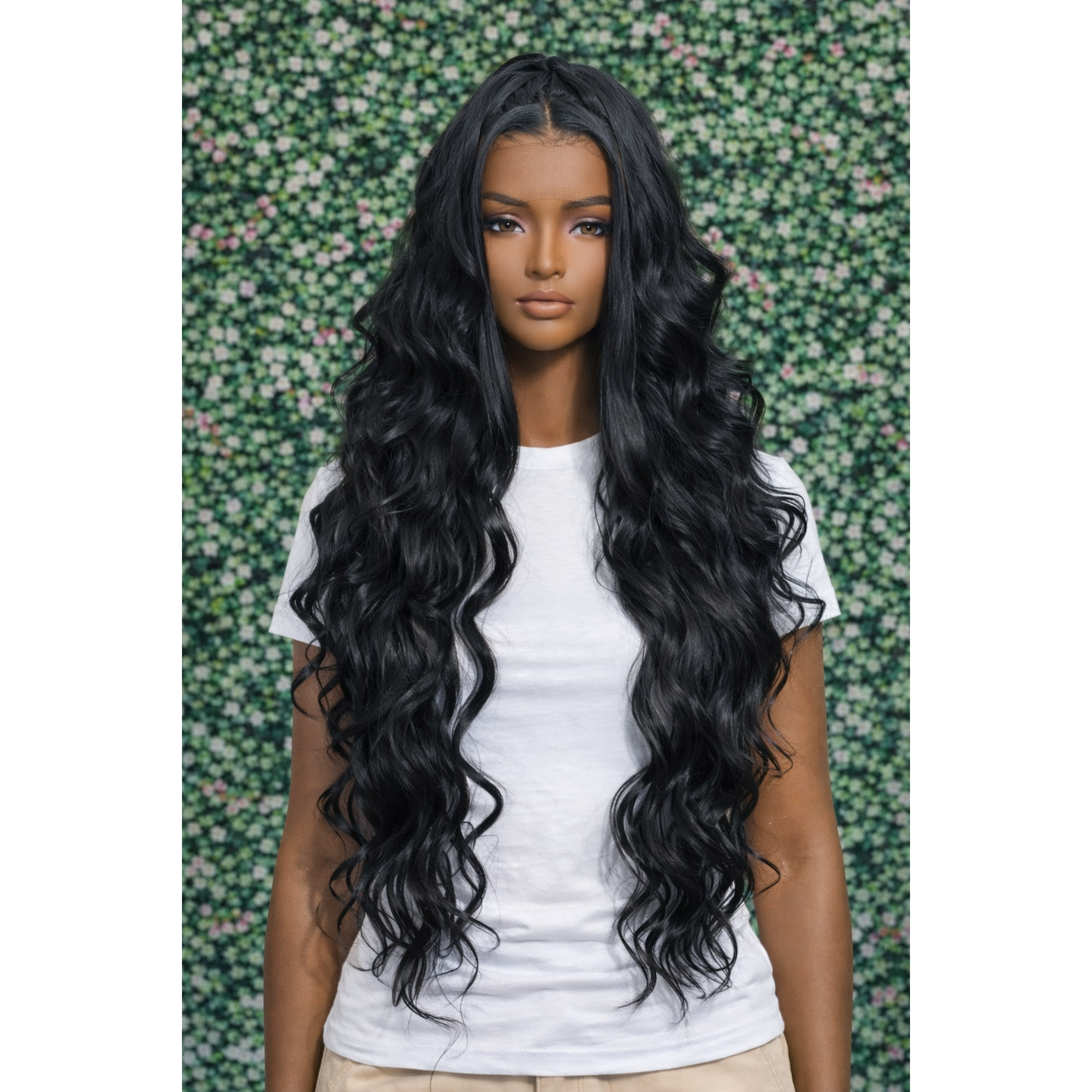 Pre Plucked/Bleached knots HD Synthetic Lace Frontal 24in
