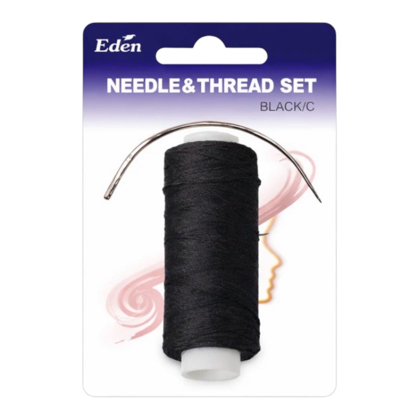 Eden Needle & Thread Set – Curved Weaving Needle with Thread (Black)