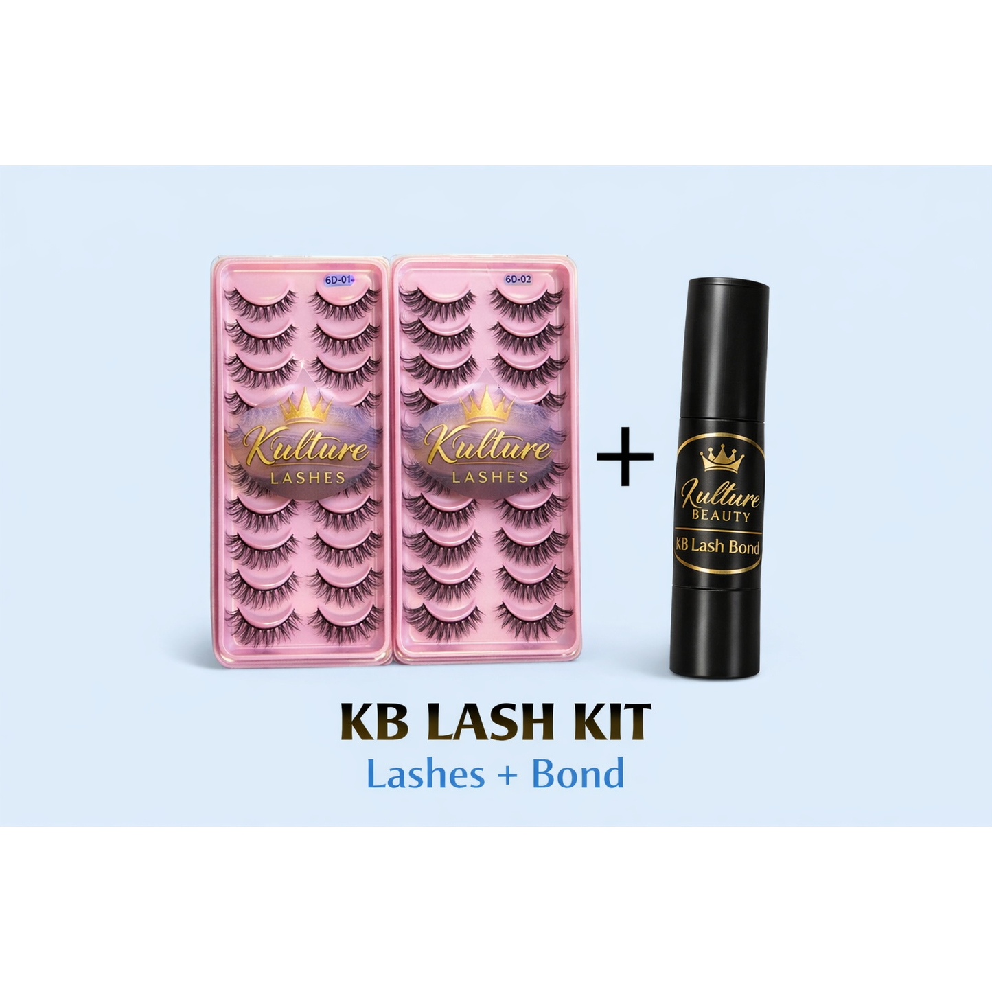 KB Lash Kit – Lashes + 2-in-1 Lash Bond (Flawless Lash Bundle)
