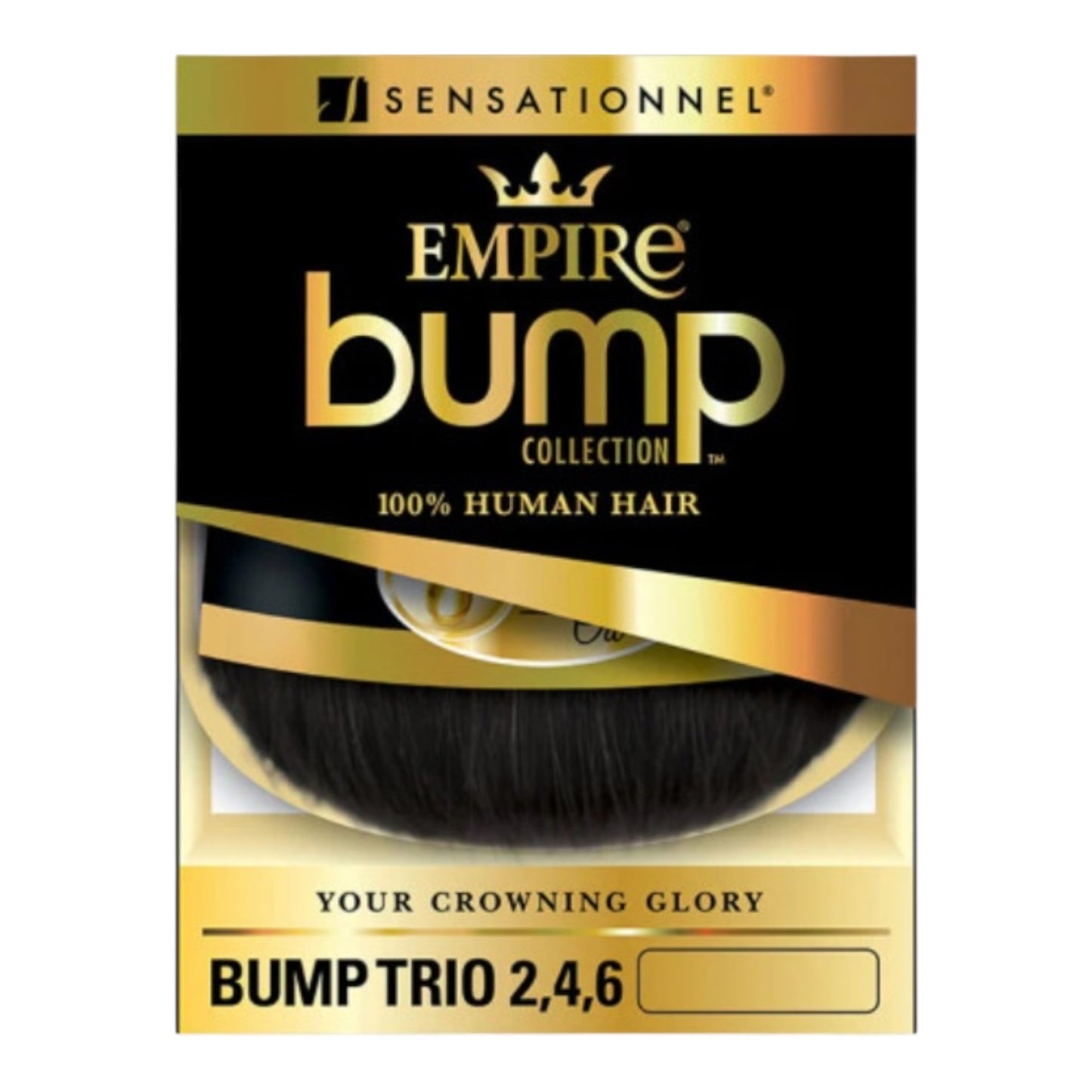 SENSATIONNEL Empire 100% Human Hair Weave - BUMP TRIO 2, 4, 6