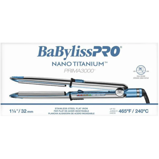 BabylissPRO Nano Titanium Ultra-Thin Flat Iron 1 1/2