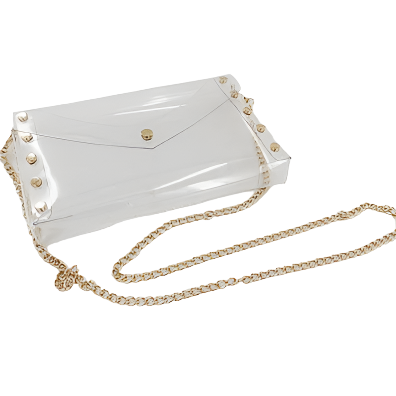 Clear Crossbody Bag with detachable Chain