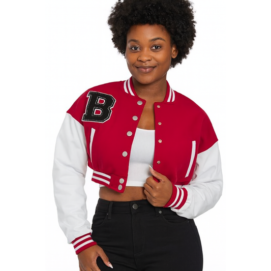Cropped Varsity Jacket