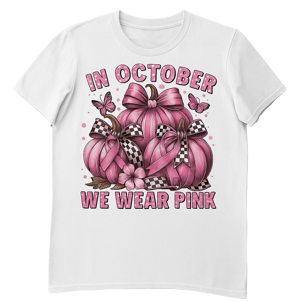 In October We Wear Pink T-Shirt