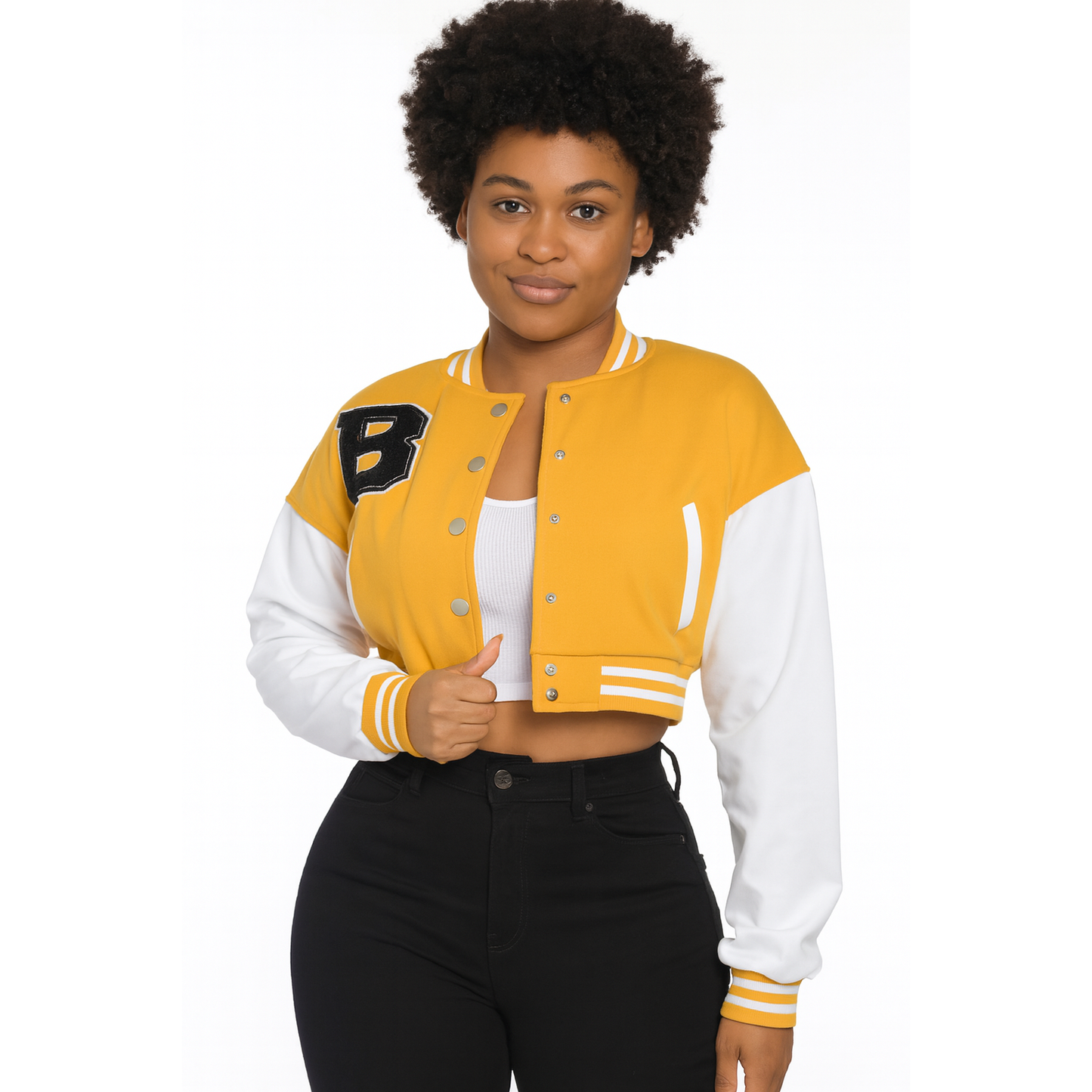 Cropped Varsity Jacket