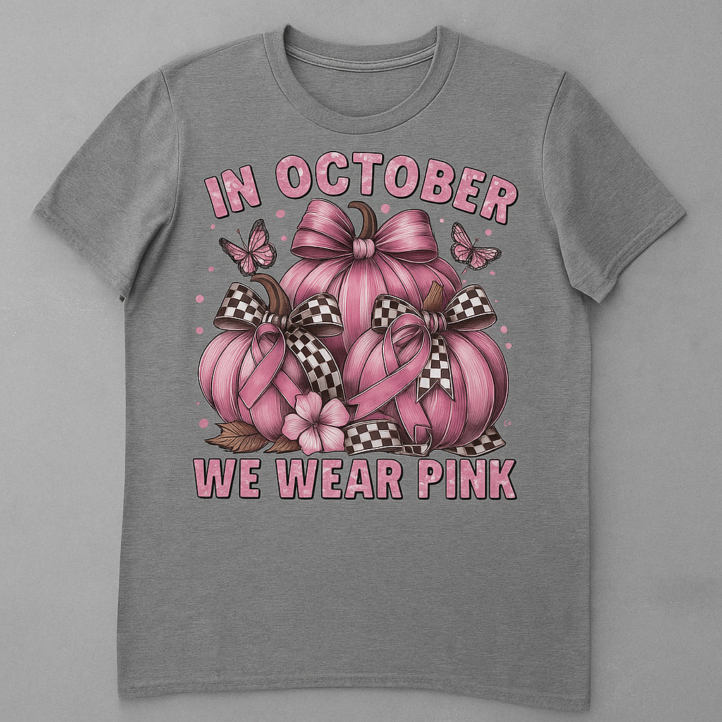 In October We Wear Pink T-Shirt