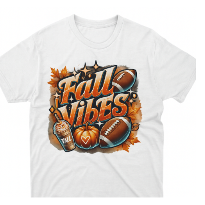 Fall Vibes White T-Shirt