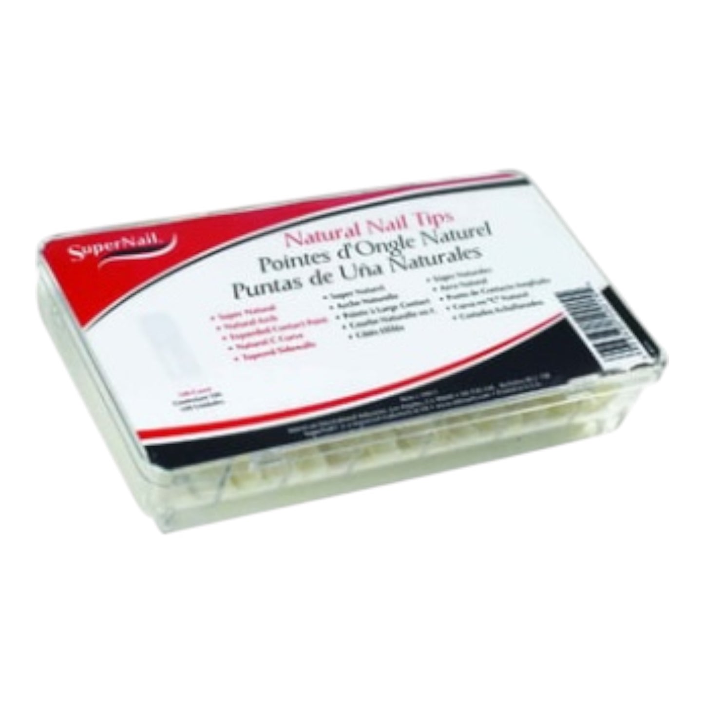 Super Nail Natural Nail Tips, 100 Count