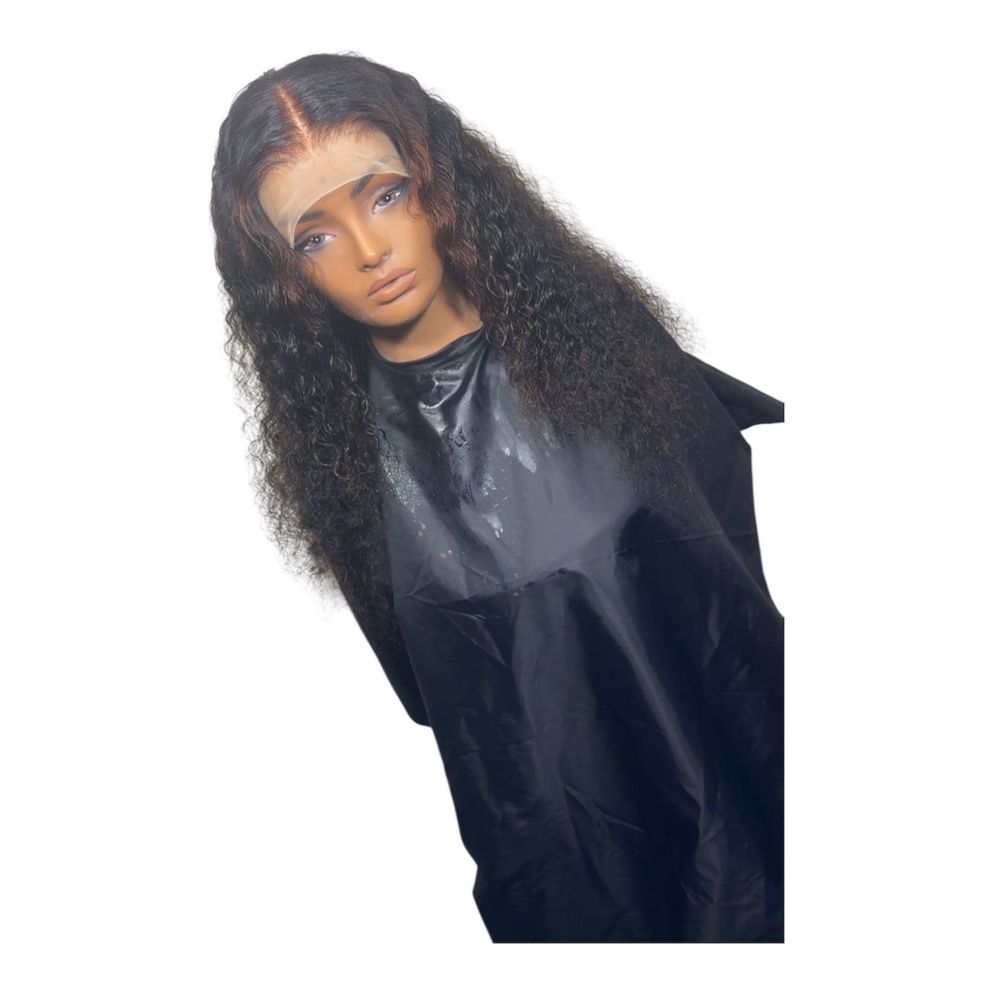 22in 13x4 Deep Wave Lace Front Wig Human Hair HD Lace Frontal with Brown Highlights