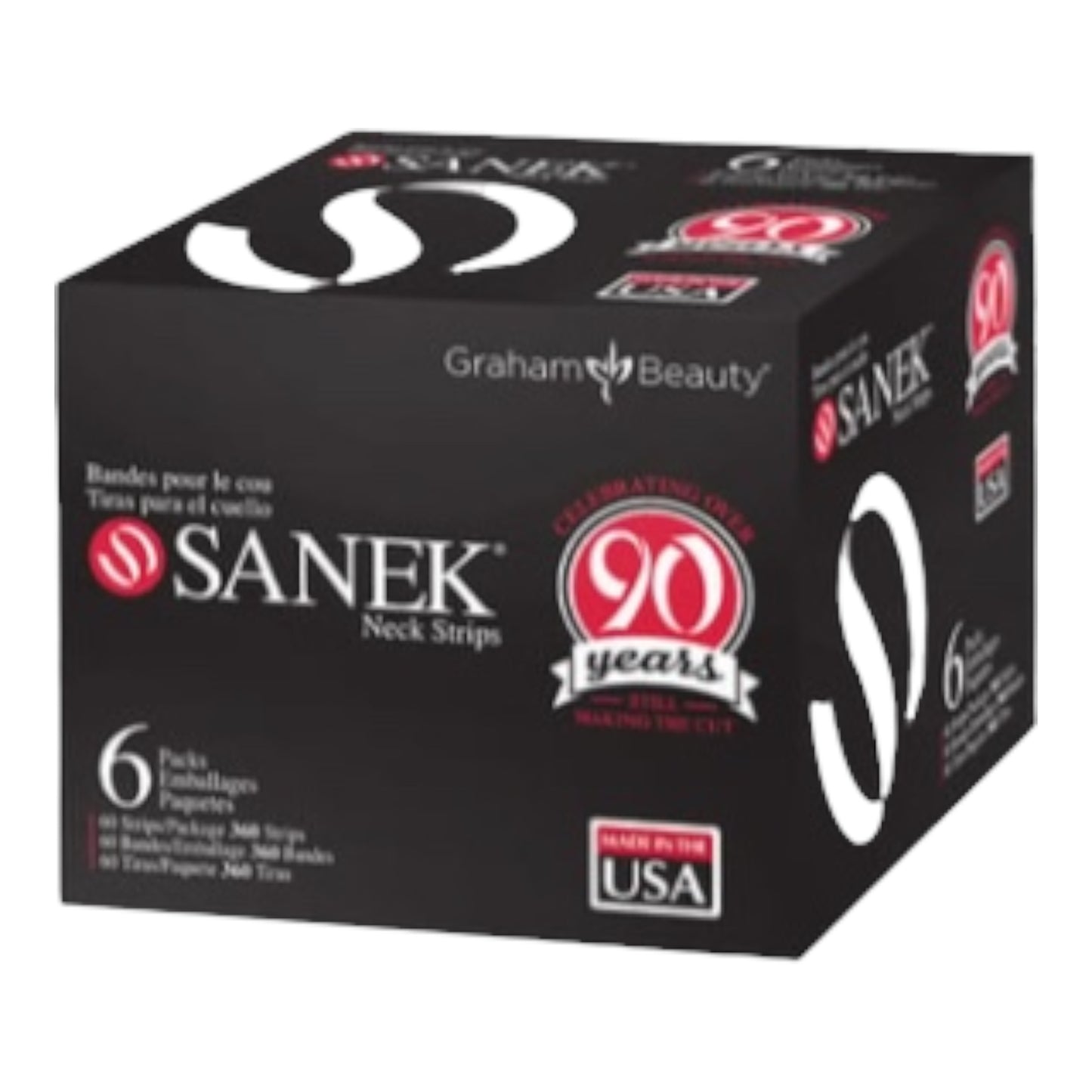 Graham Sanek Strips, 6 Pack (60 Strips Per Pack) White