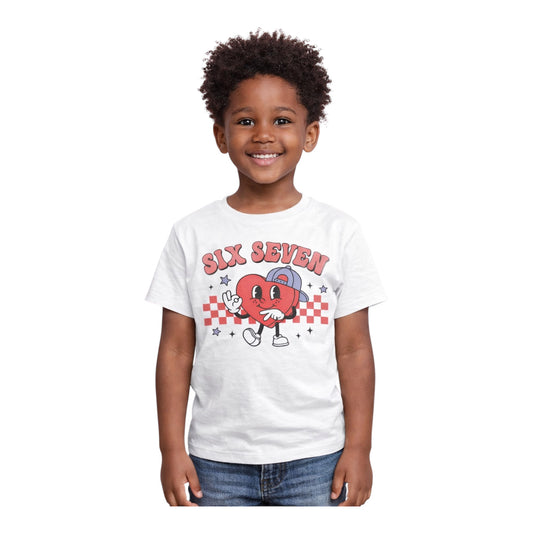 Six Seven Kids Valentine T-Shirt Set – Boy & Girl Matching Graphic Tees