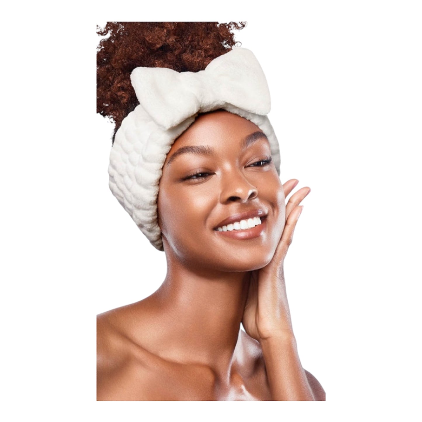 Plush Spa Headbands – Soft Bow Headband for Skincare & Makeup