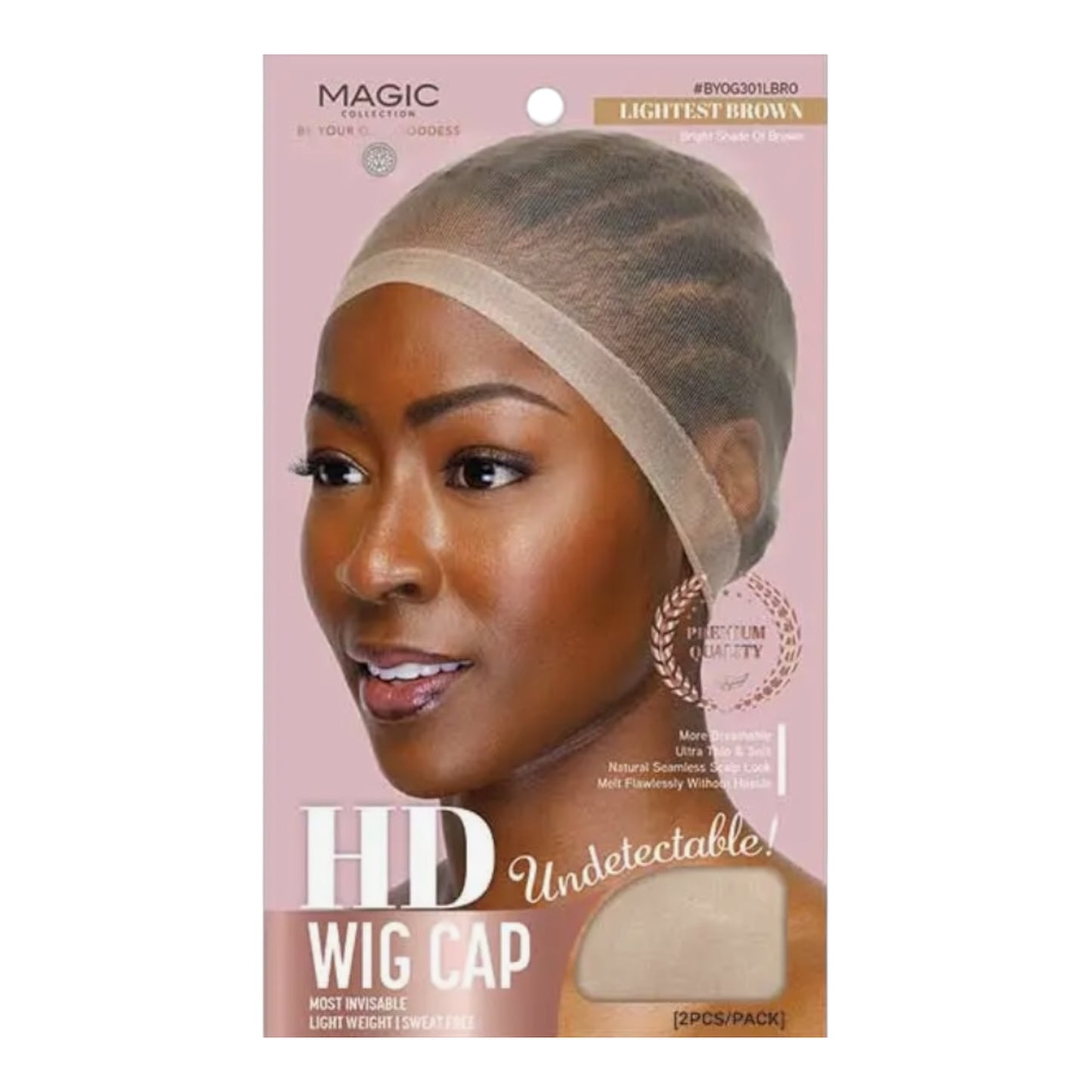 Magic Collection HD Wig Cap | Ultra-Thin Invisible Wig Cap (2 Pack)