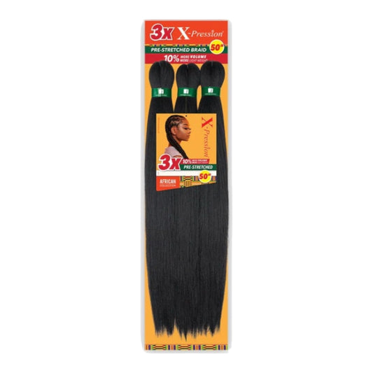 3X X-Pression Pre-Stretched Braiding Hair – 50” (Kanekalon Fiber)