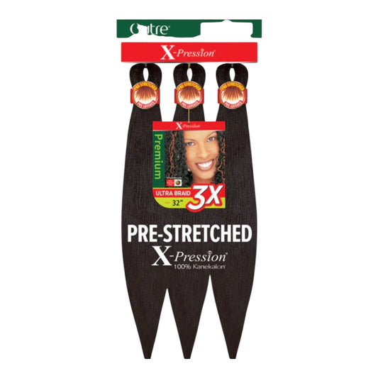 X-Pression Pre-Stretched Braiding Hair 3X – 32” Ultra Braid (100% Kanekalon)