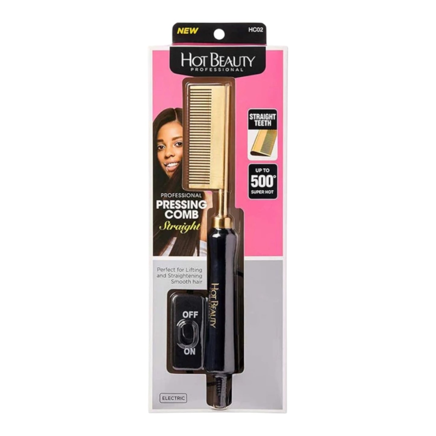 Hot Beauty Professional Pressing Comb – Small