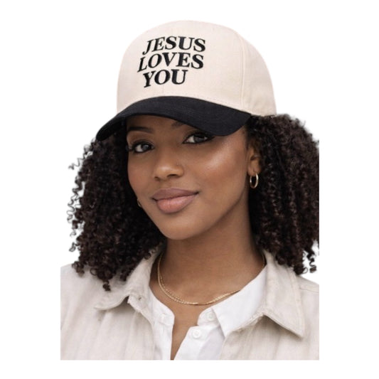 Jesus Loves You Hat – Embroidered Christian Baseball Cap | Faith Streetwear Dad Hat