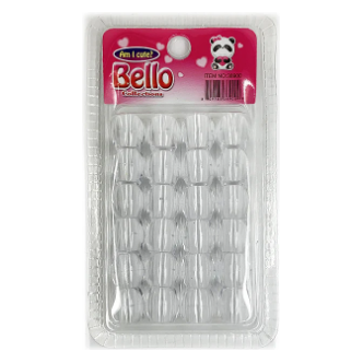 Clear Hair Jumbo Beads 24pk