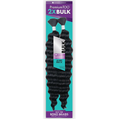 SENSATIONNEL Premium Too Human Hair Blend Bulk Braids - 2X DEEP BULK 18"