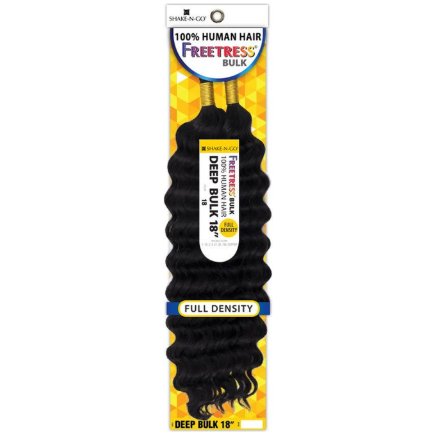 SHAKE N GO 100% Human Hair Freetress - Deep Bulk 18"