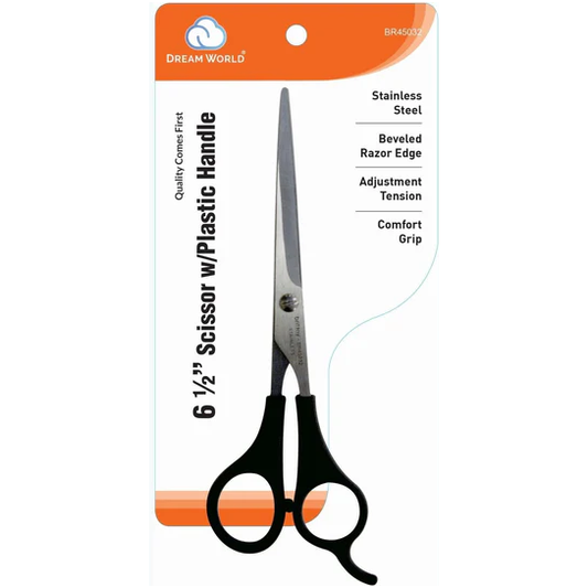 6 1/2 Scissors Plastic Handle
