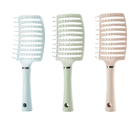 Wet and Dry Large Curved Detangling Brush
